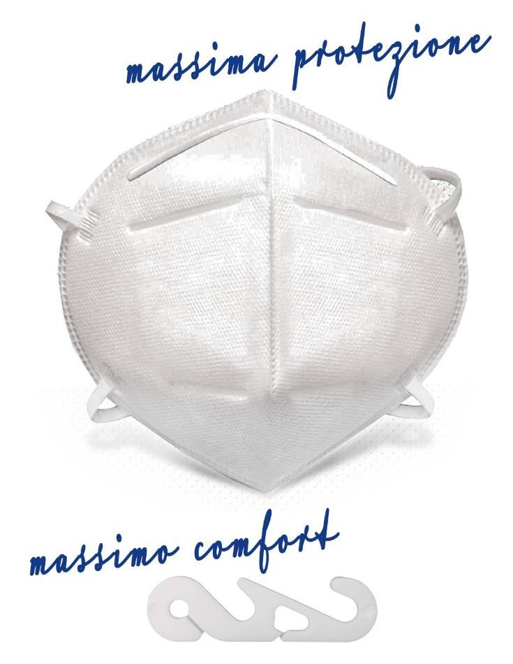 MASCHERINA DPI FFP2 CON ELASTICO