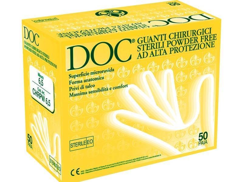 GUANTI DOC STERILI IN LATTICE SENZA POLVERE