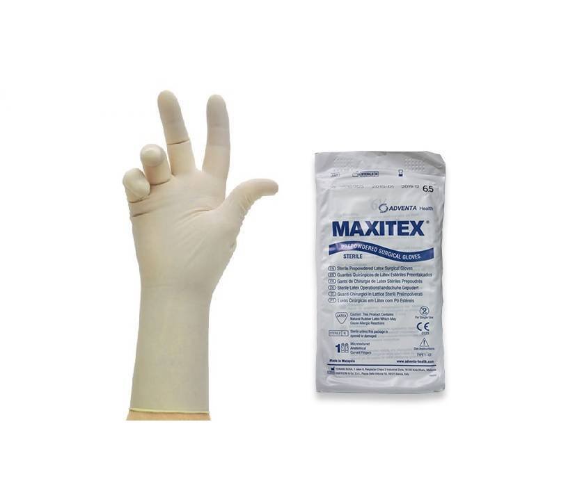 GUANTI STERILI MAXITEX TALCATI LATTICE CON POLVERE