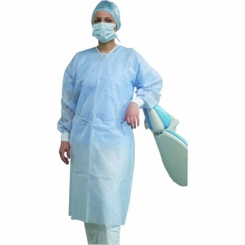 CAMICE  IDROREPELLENTE NON STERILE  BLU