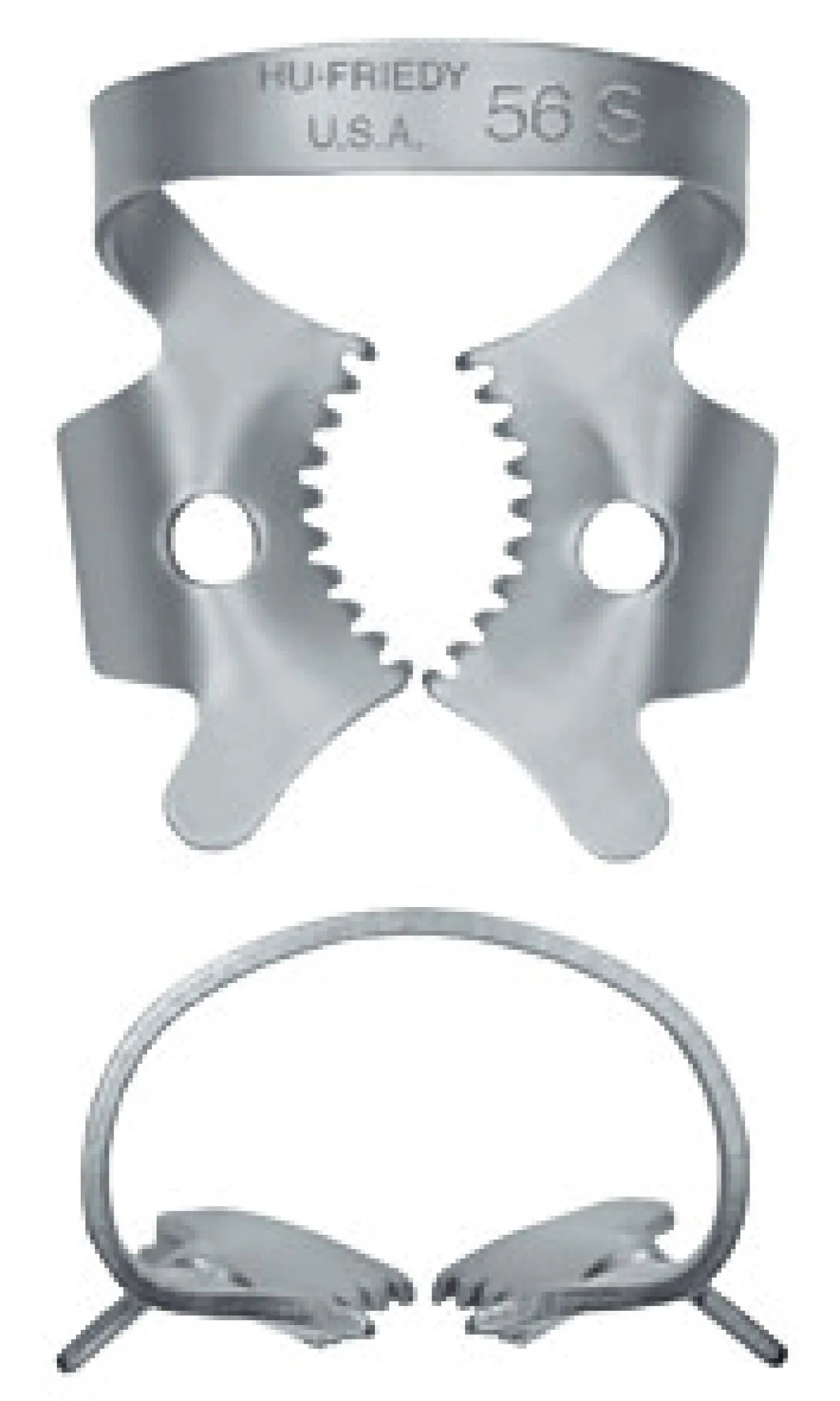 UNCINI HF N. 56S DENTATO CON ALETTE MOLARI 