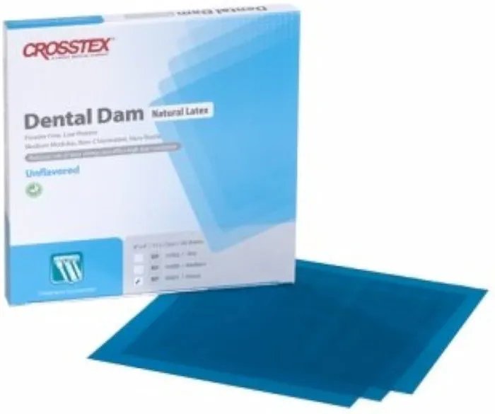 DIGA DENTAL DAM CROSSTEX HEAVY BLUE